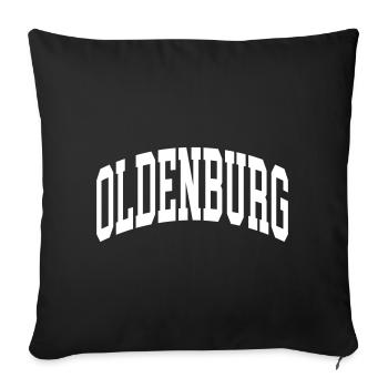Oldenburg - Sofakissenbezug 45 x 45 cm - Schwarz - Vorne