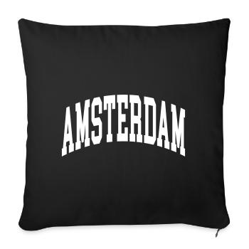 Amsterdam - Sofa pillowcase 17,3'' x 17,3'' (45 x 45 cm) - black - Front
