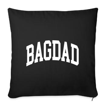 Baghdad - Sofa pillowcase 17,3'' x 17,3'' (45 x 45 cm) - black - Front