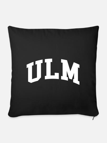 Ulm - Sofakissenbezug 45 x 45 cm - Schwarz