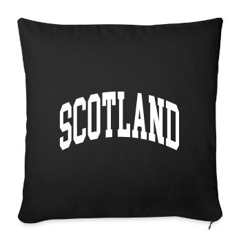 Scotland - Sofa pillowcase 17,3'' x 17,3'' (45 x 45 cm) - black - Front