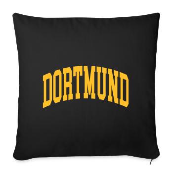 Dortmund - Housse de coussin décorative 45 x 45 cm - noir - Devant