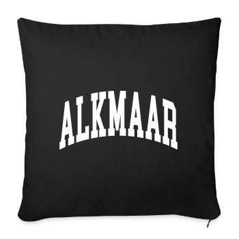 Alkmaar - Housse de coussin décorative 45 x 45 cm - noir - Devant