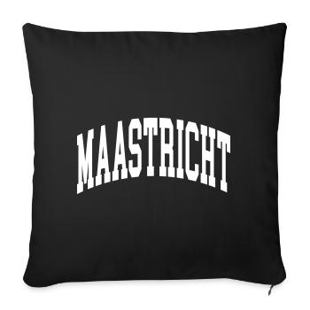 Maastricht - Housse de coussin décorative 45 x 45 cm - noir - Devant