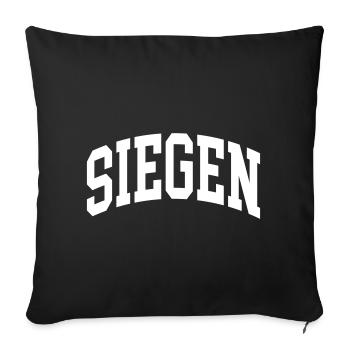 Siegen - Sofakissenbezug 45 x 45 cm - Schwarz - Vorne