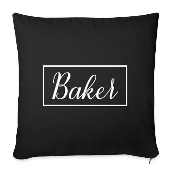 Baker Proud graduierter Baking Pastry Student - Sofakissenbezug 45 x 45 cm - Schwarz - Vorne
