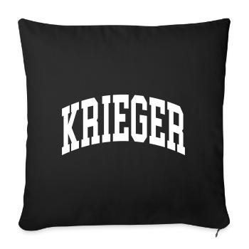 Krieger - Sofakissenbezug 45 x 45 cm - Schwarz - Vorne