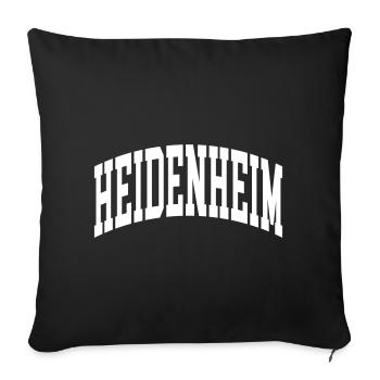 Heidenheim - Sofakissenbezug 45 x 45 cm - Schwarz - Vorne