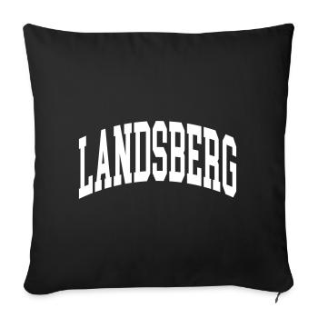 Canton de Landsberg - Housse de coussin décorative 45 x 45 cm - noir - Devant