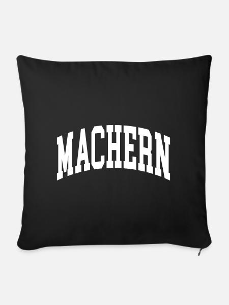 Machern - Sofakissenbezug 45 x 45 cm - Schwarz
