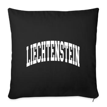 Liechtenstein - Sofa pillowcase 17,3'' x 17,3'' (45 x 45 cm) - black - Front