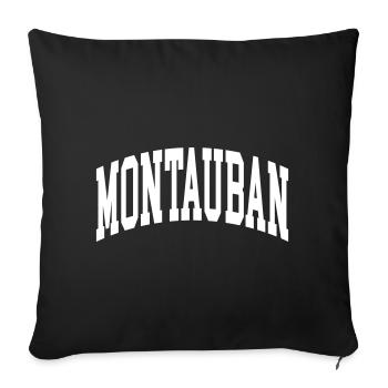 Montauban - Sofa pillowcase 17,3'' x 17,3'' (45 x 45 cm) - black - Front