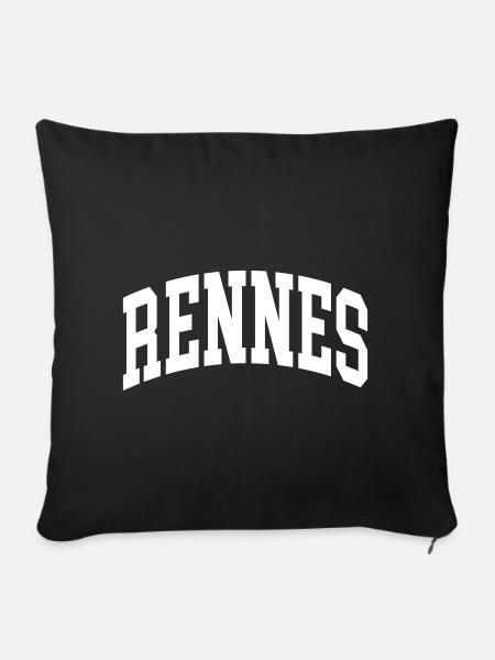 Rennes - Sofakissenbezug 45 x 45 cm - Schwarz