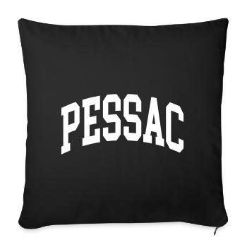 Pessac - Sofa pillowcase 17,3'' x 17,3'' (45 x 45 cm) - black - Front