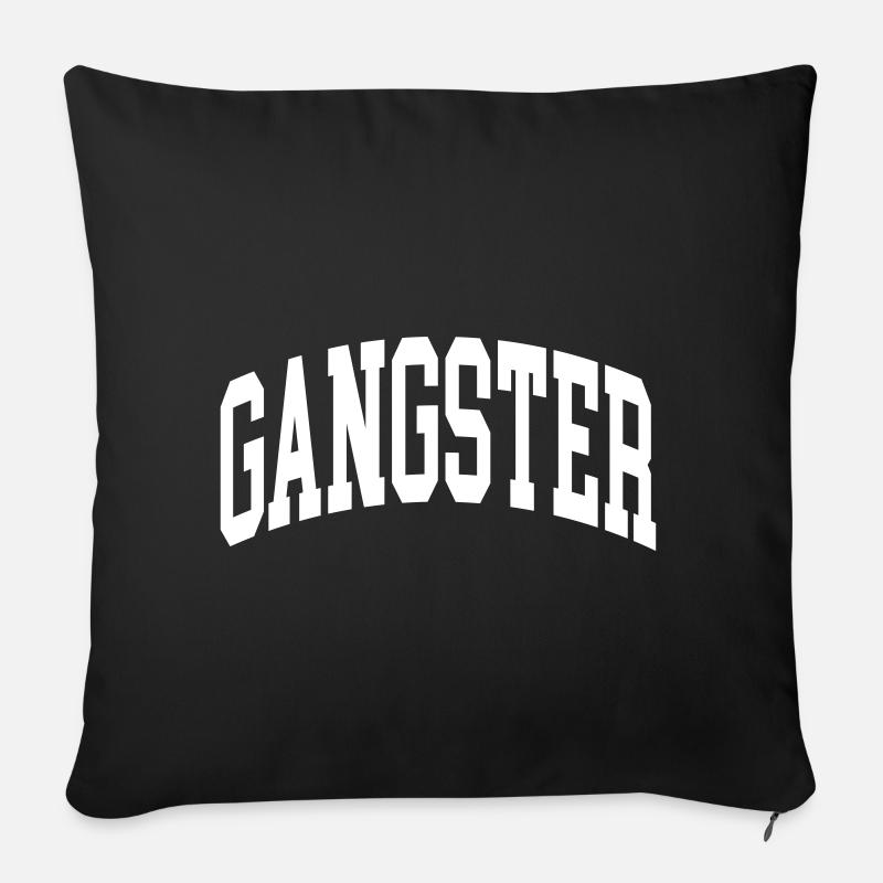 Gangster - Sofakissenbezug 45 x 45 cm - Schwarz