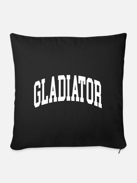 Gladiator - Sofakissenbezug 45 x 45 cm - Schwarz