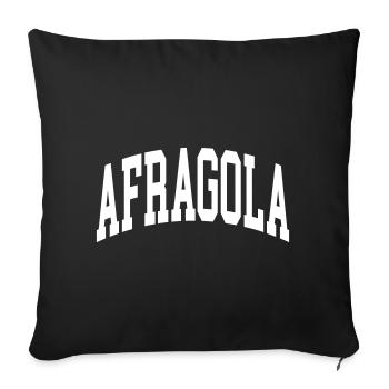 Afragola - Housse de coussin décorative 45 x 45 cm - noir - Devant