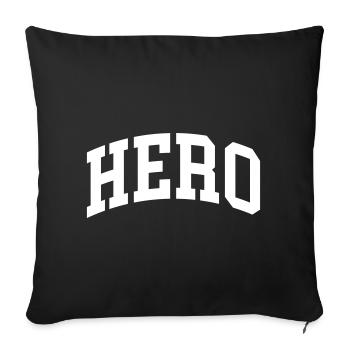 Hero - Sofa pillowcase 17,3'' x 17,3'' (45 x 45 cm) - black - Front