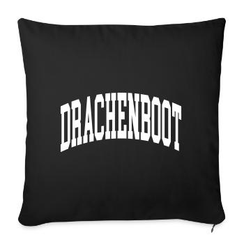 Dragon boat - Sofa pillowcase 17,3'' x 17,3'' (45 x 45 cm) - black - Front