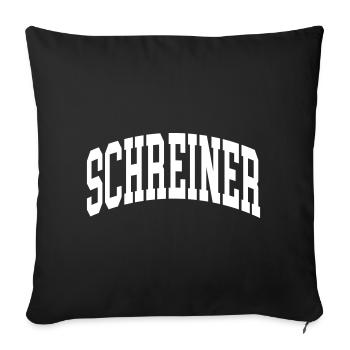 Schreiner - Sofakissenbezug 45 x 45 cm - Schwarz - Vorne