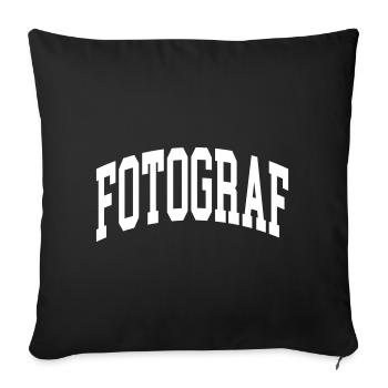 Fotograf - Sofakissenbezug 45 x 45 cm - Schwarz - Vorne