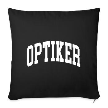 Optiker - Sofakissenbezug 45 x 45 cm - Schwarz - Vorne