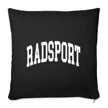 Radsport - Sofakissenbezug 45 x 45 cm - Schwarz - Vorne