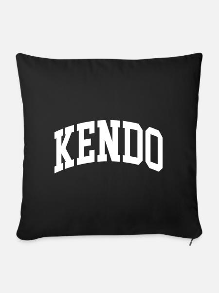 Kendo - Sofakissenbezug 45 x 45 cm - Schwarz