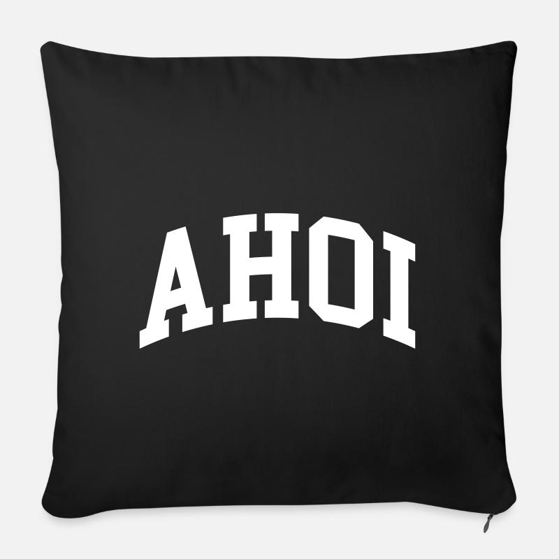 Ahoi - Sofakissenbezug 45 x 45 cm - Schwarz