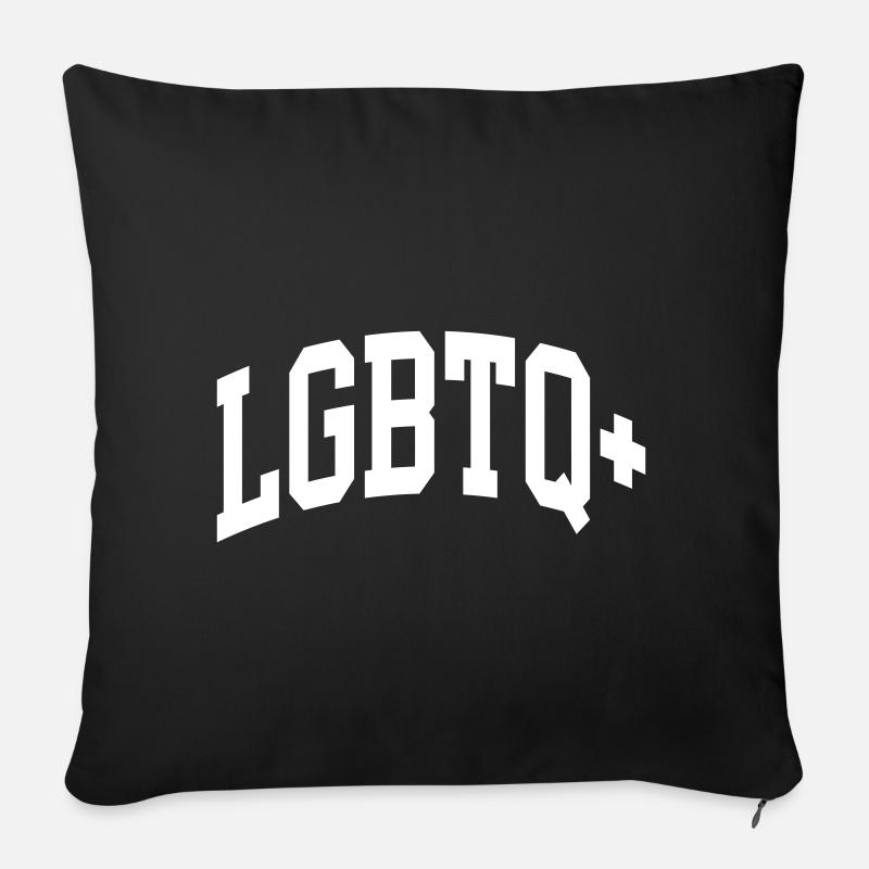 LGBTQ+ - Sofakissenbezug 45 x 45 cm - Schwarz