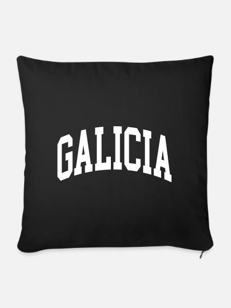 Galicia - Sofakissenbezug 45 x 45 cm - Schwarz