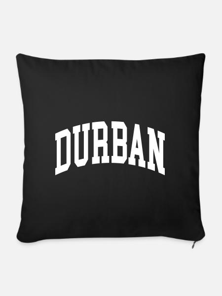 Durban - Sofakissenbezug 45 x 45 cm - Schwarz