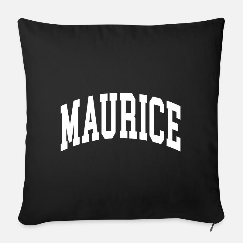 Mauritius - Sofakissenbezug 45 x 45 cm - Schwarz