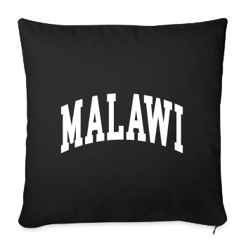 Malawi - Sofa pillowcase 17,3'' x 17,3'' (45 x 45 cm) - black - Front
