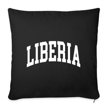 Liberia - Sofa pillowcase 17,3'' x 17,3'' (45 x 45 cm) - black - Front