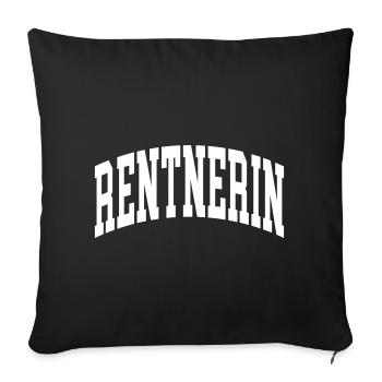 Rentnerin - Sofakissenbezug 45 x 45 cm - Schwarz - Vorne