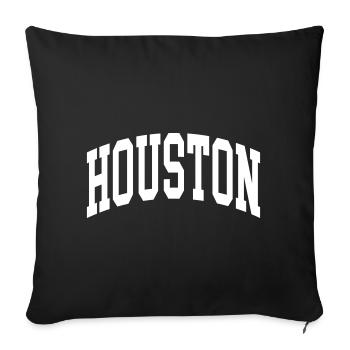 Houston - Sofakissenbezug 45 x 45 cm - Schwarz - Vorne