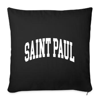 Saint Paul - Sofakissenbezug 45 x 45 cm - Schwarz - Vorne