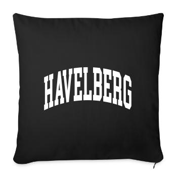 Havelberg - Housse de coussin décorative 45 x 45 cm - noir - Devant