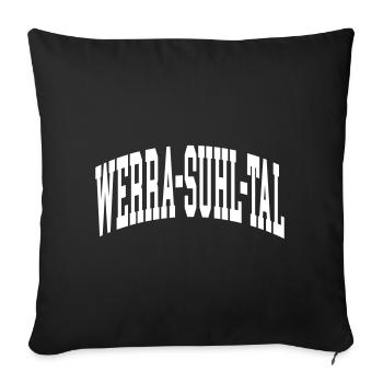 Werra-Suhl Valley - Sofa pillowcase 17,3'' x 17,3'' (45 x 45 cm) - black - Front