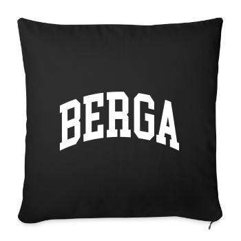 Berga - Sofa pillowcase 17,3'' x 17,3'' (45 x 45 cm) - black - Front