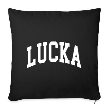 Lucka - Housse de coussin décorative 45 x 45 cm - noir - Devant