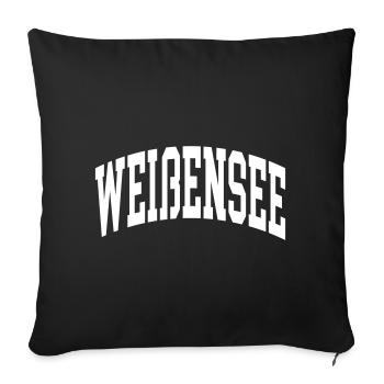 Weißensee - Sofa pillowcase 17,3'' x 17,3'' (45 x 45 cm) - black - Front