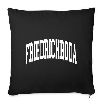 Friedrichroda - Sofa pillowcase 17,3'' x 17,3'' (45 x 45 cm) - black - Front