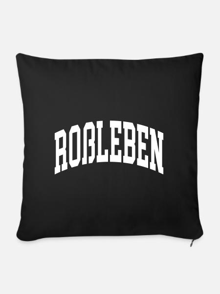 Roßleben - Sofakissenbezug 45 x 45 cm - Schwarz
