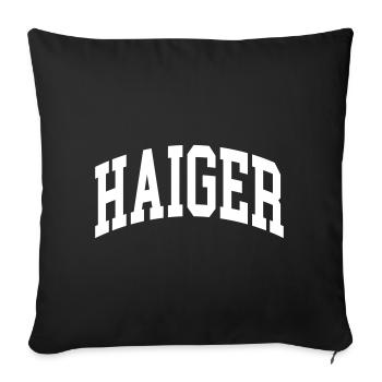 Haiger - Housse de coussin décorative 45 x 45 cm - noir - Devant
