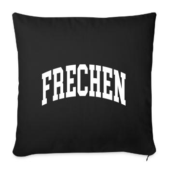 Frechen - Sofakissenbezug 45 x 45 cm - Schwarz - Vorne