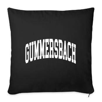 Canton de Gummersbach - Housse de coussin décorative 45 x 45 cm - noir - Devant