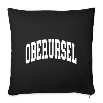 Oberursel - Sofa pillowcase 17,3'' x 17,3'' (45 x 45 cm) - black - Front