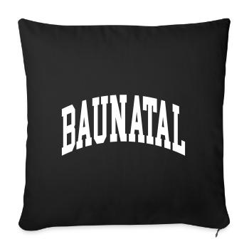 Baunatal - Sofa pillowcase 17,3'' x 17,3'' (45 x 45 cm) - black - Front